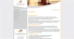 Desktop Screenshot of buhmann-stiftung.de