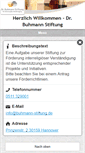 Mobile Screenshot of buhmann-stiftung.de